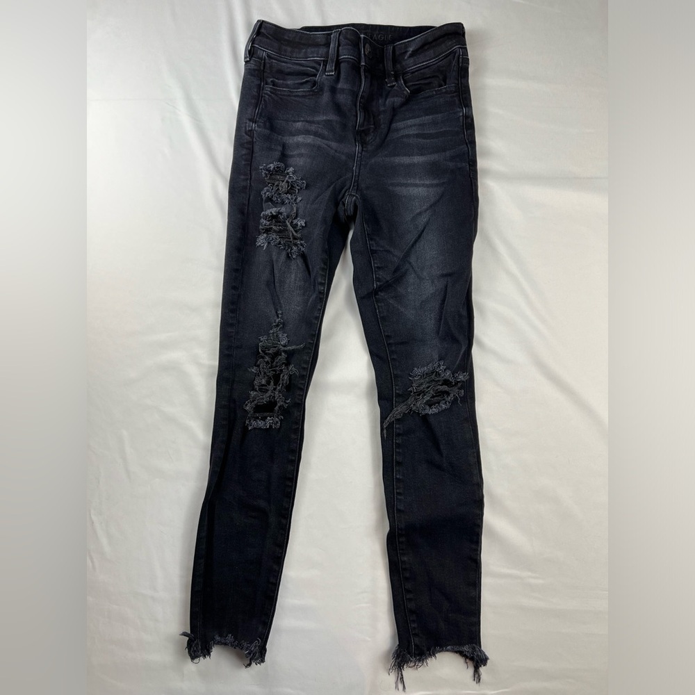 American Eagle - Women’s Jeans - Black - High Rise Jegging - 4 Short